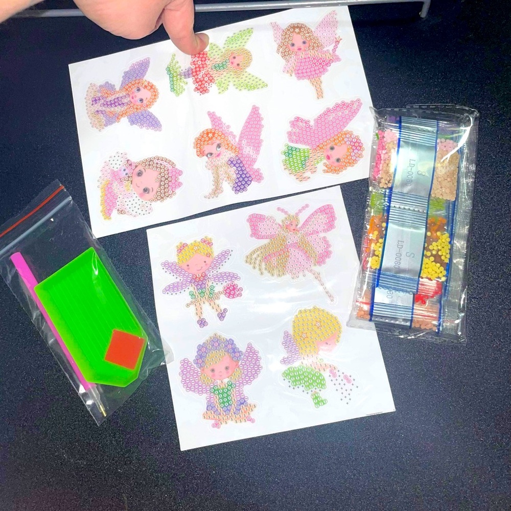 Diamond Daze Stickers-Fairies with everything you need to complete all stickers